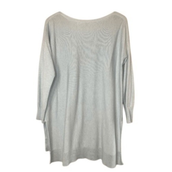 SOFT SURROUNDINGS Light Blue Sweater Tunic, Large - Picture 4 of 8